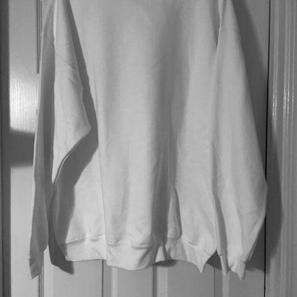 NWOT White Crewneck sweatshirt “Sweater Weather” various sizes available - Picture 4 of 8